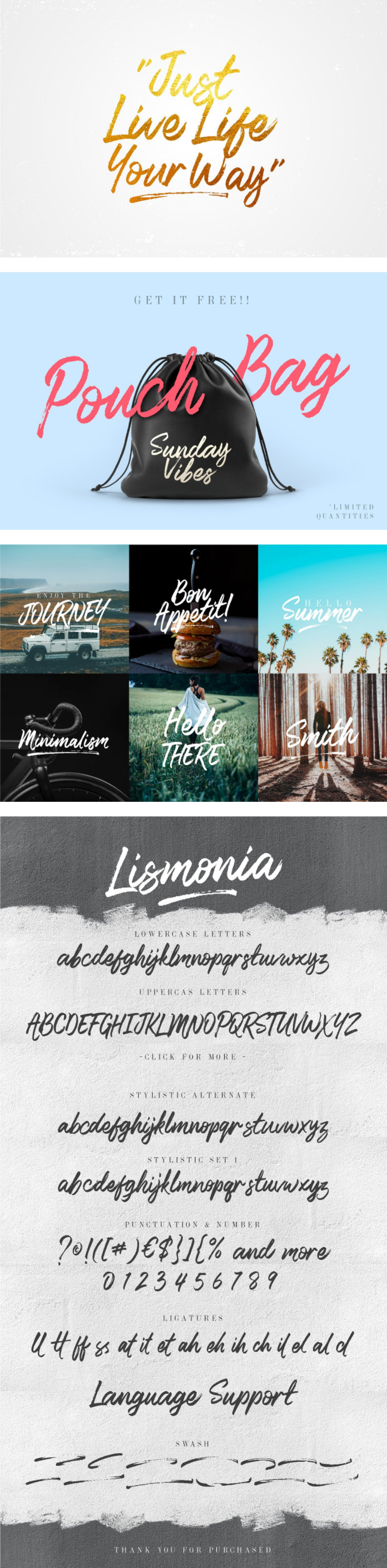 Lismonia Handwritten Brush Font Ltheme