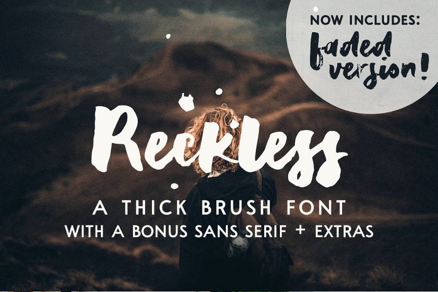 Reckless Thick Modern Brush Font