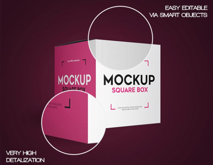 Download Square Box Mockup Vk - Free Download Mockup