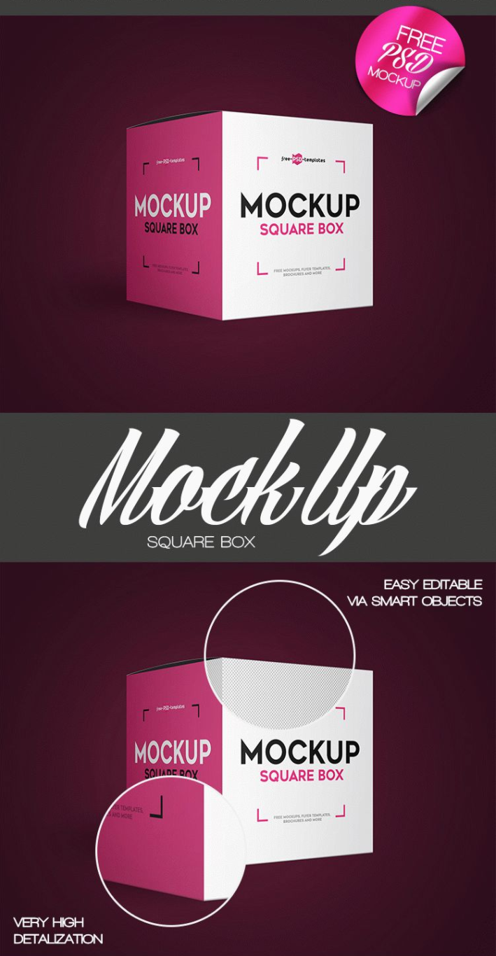 Download Square Box PSD MockUp Template - LTHEME