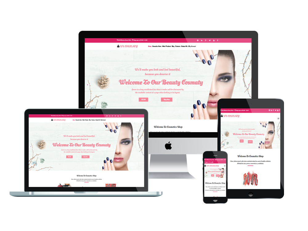 1. Ws Cosmaty – Cosmetics Store Woocommerce Wordpress Theme