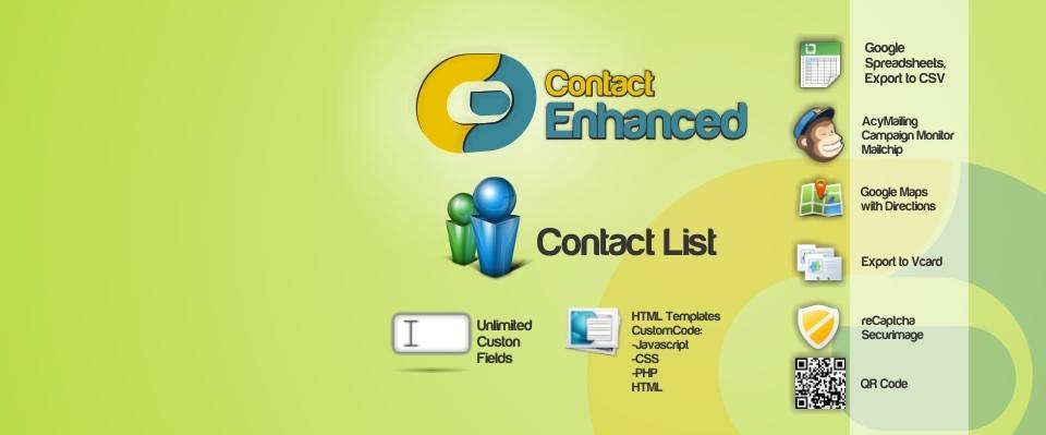 Contact Enhanced Component Best Joomla Contact Form Extension