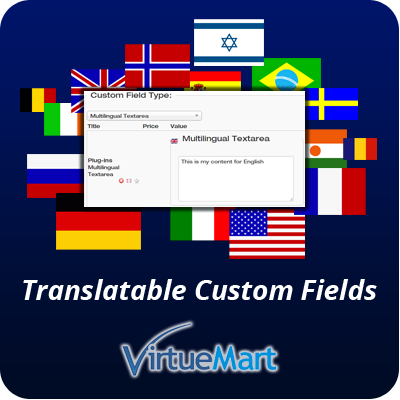 Translatable Custom Fields Best Virtuemart Extensions