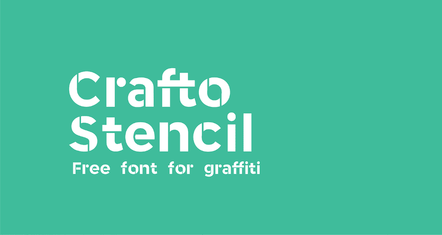Crafto Stencil Free Modern Fonts