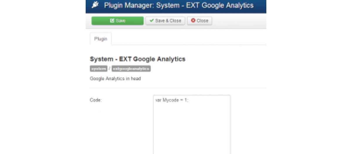 Ext Google Analytics