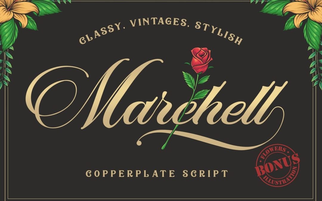 Marchell Copperplate Script Font