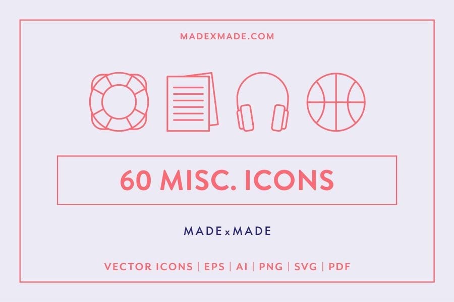 Miscellaneous Linear Icons Collection