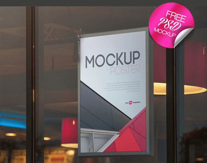 Download Poster Free PSD MockUp Template - LTHEME