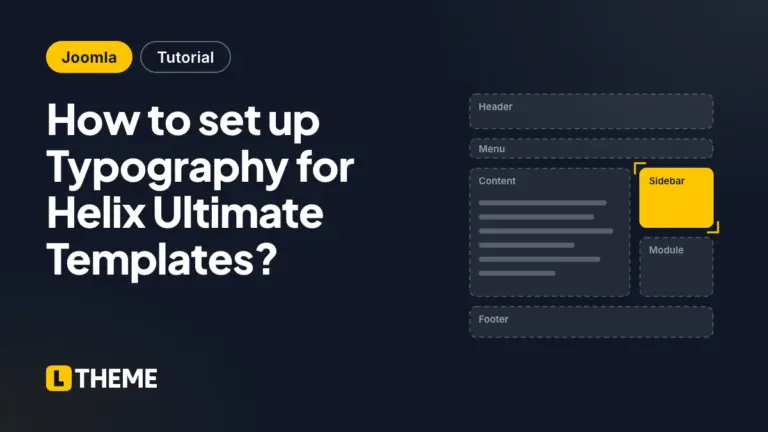 How to set up Typography for Helix Ultimate Templates?