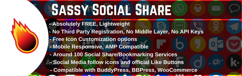 Wordpress Social Sharing Plugin – Sassy Social Share