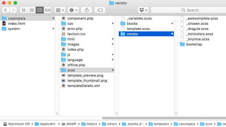 Joomla 4 Template Folder Structure