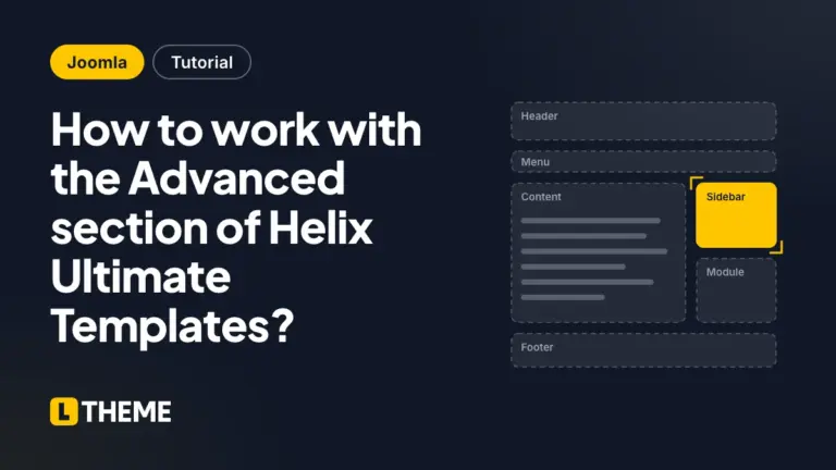 How to work with the Advanced section of Helix Ultimate Templates?