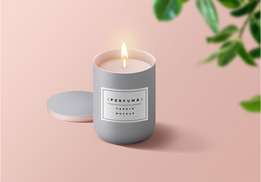 Download Free Candle PSD MockUp Template - LTHEME