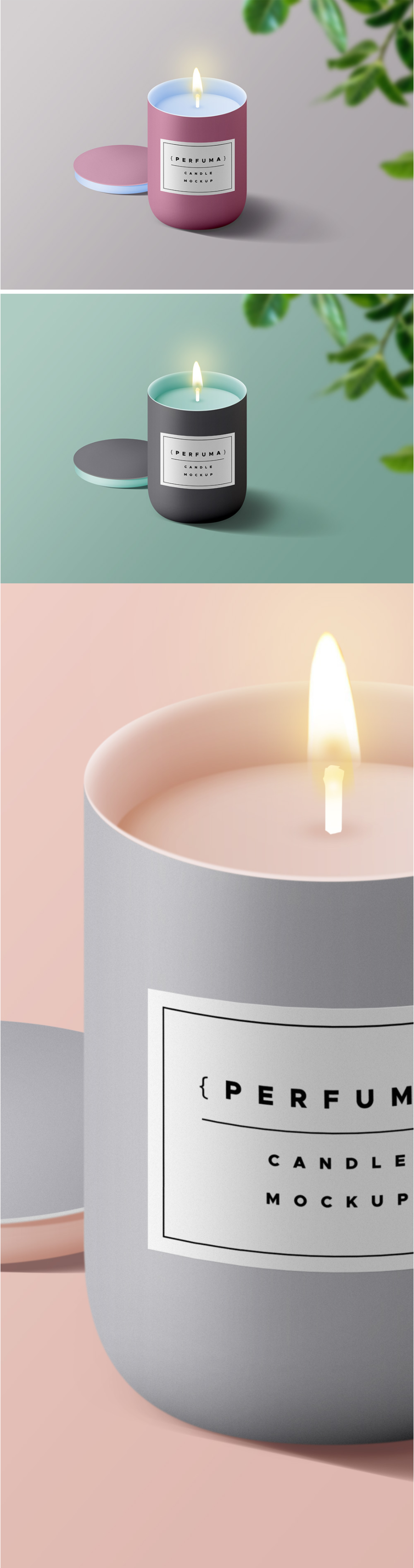 Free Candle PSD MockUp Template - LTHEME