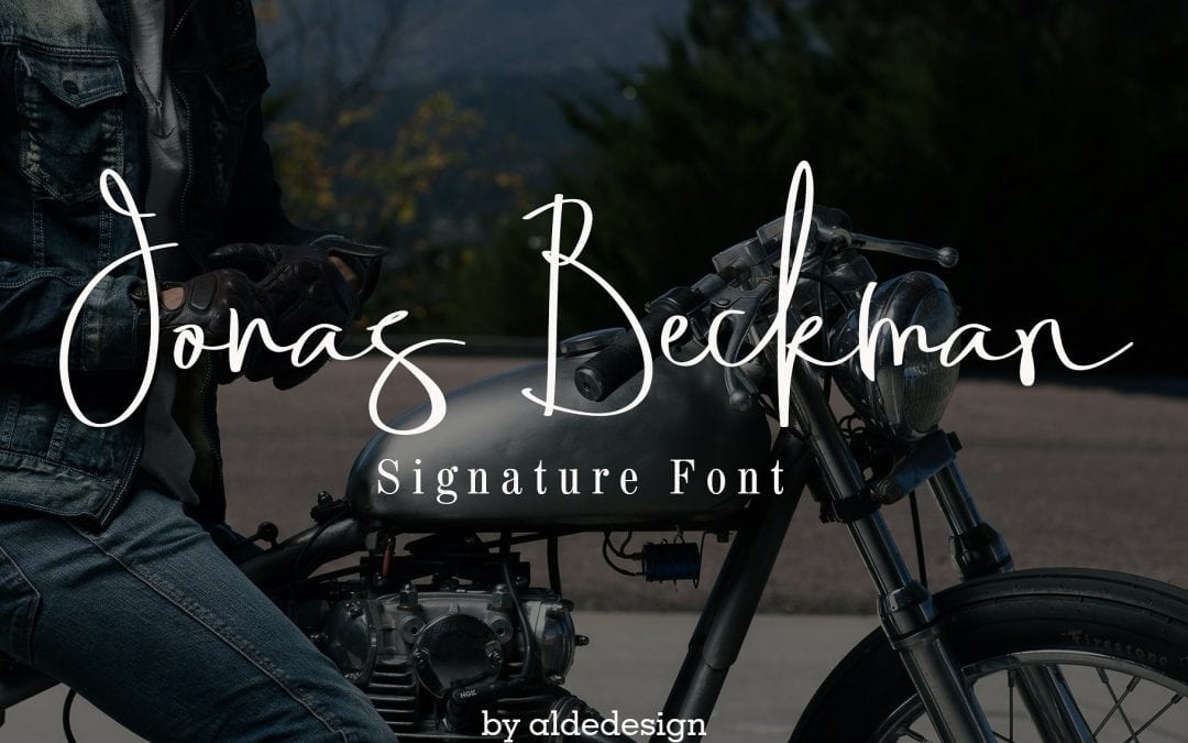 Jonas Beckman Free Signature Fonts