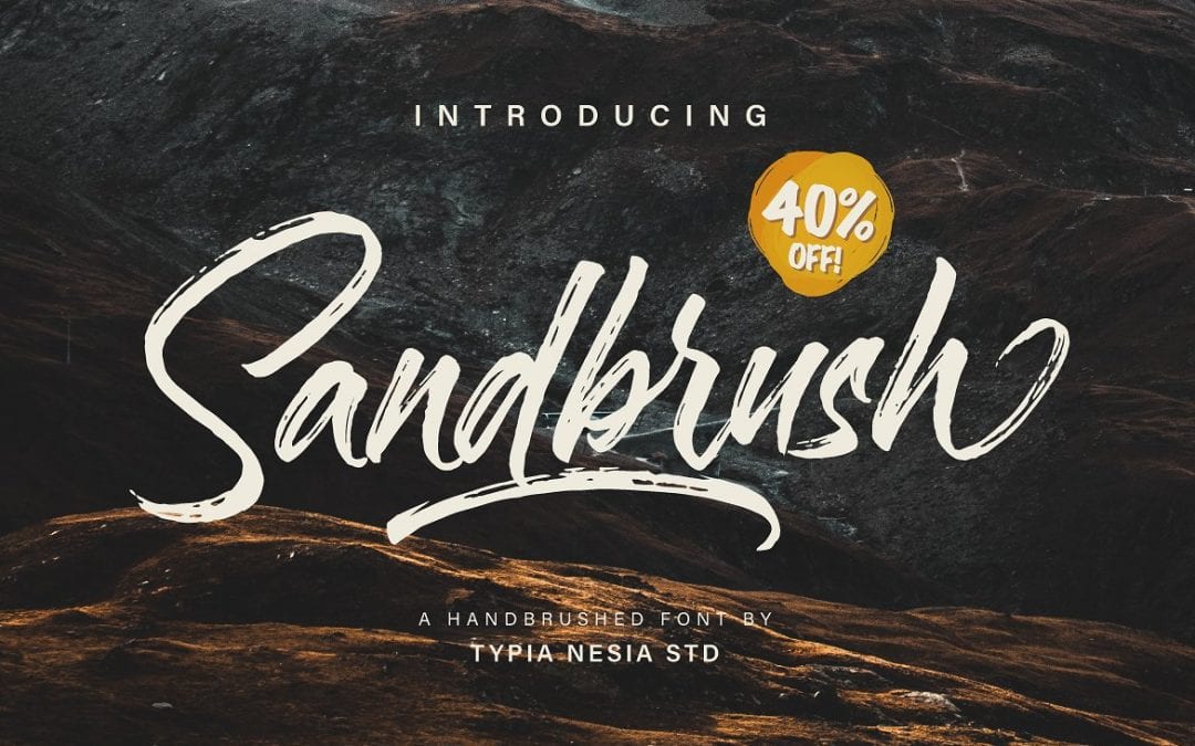 Sandbrush Handmade Brush Font LTHEME