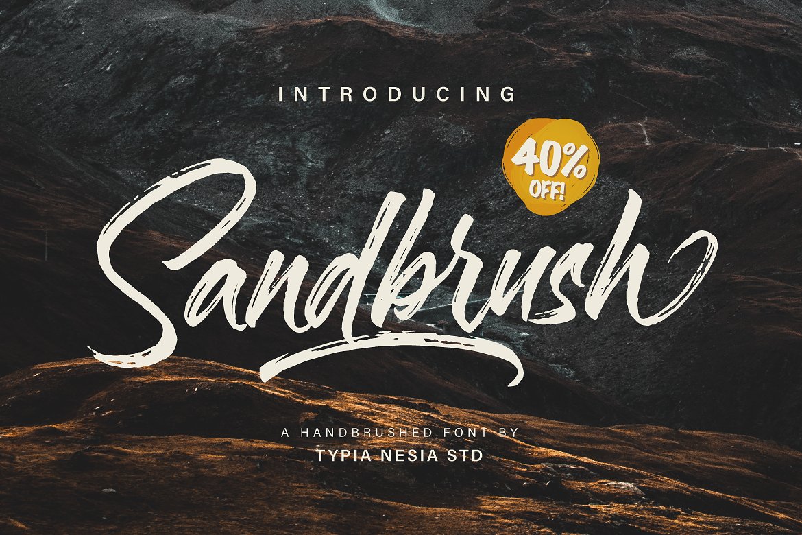 Sandbrush Handmade Brush Font LTHEME