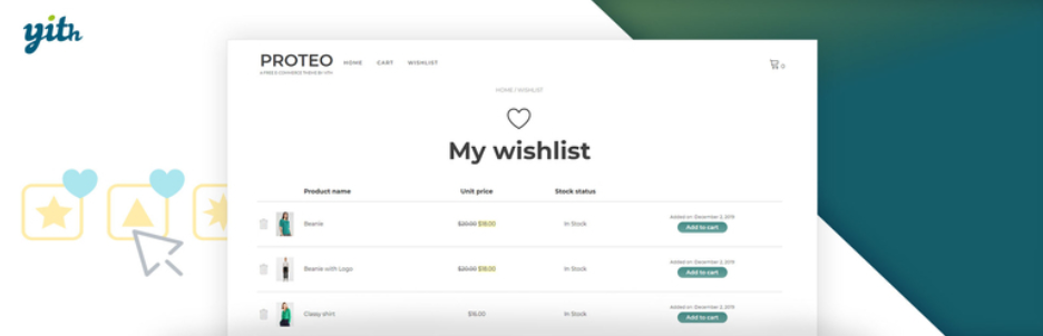 Yith Woocommerce Wishlist