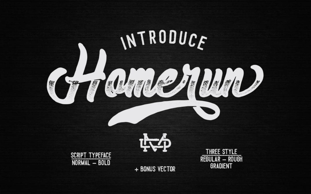Homerun Free Unique Script Typeface