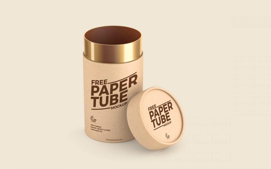 Paper Tube MockUp PSD Template
