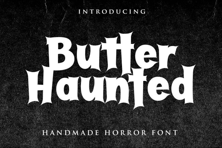 Butter Haunted Free Serif Display Fonts