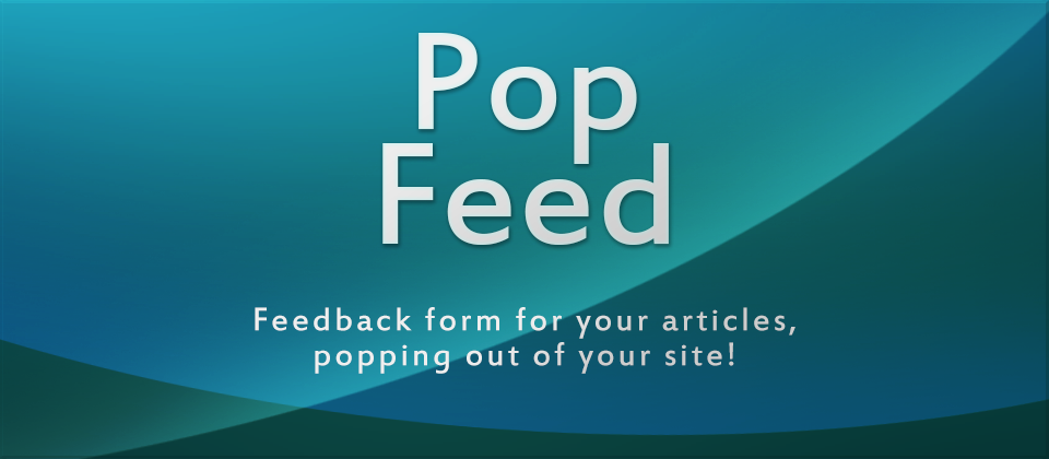 Popfeed Joomla Articles Comments Extension