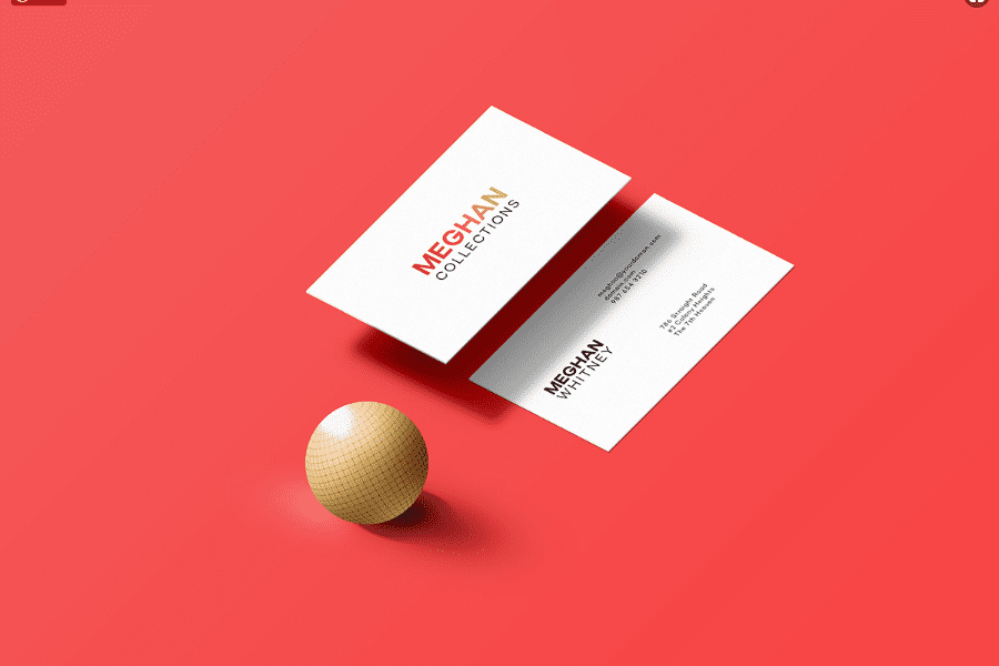 Business Card Mockup Free Template In PSD