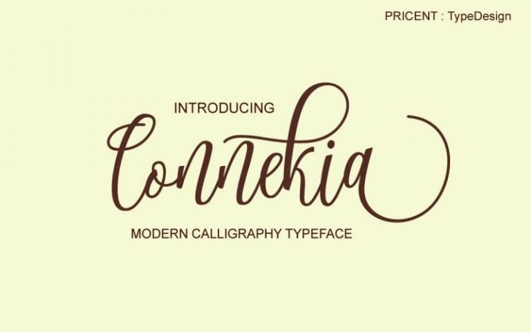 Connekia Modern Calligraphy Typeface
