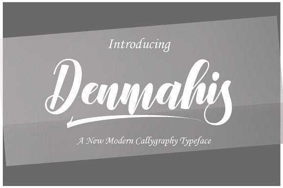 Denmahis Modern Calligraphy Script Font