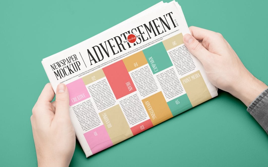 Newspaper Mockup PSD Template