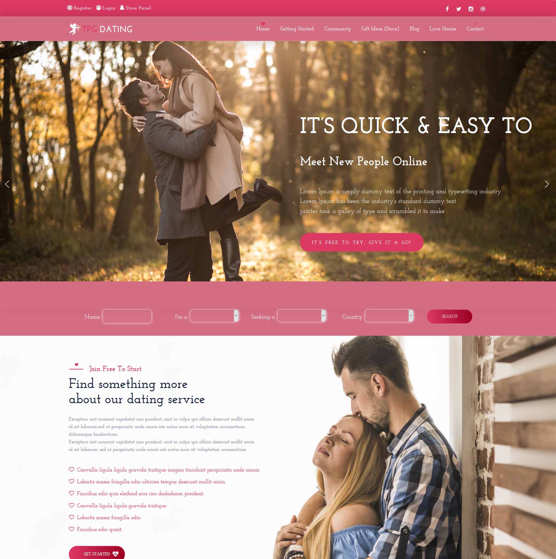 wordpress dating theme