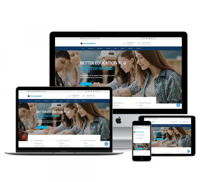 Top Best Free Wordpress Themes For Educational Institutions Websites Ltheme