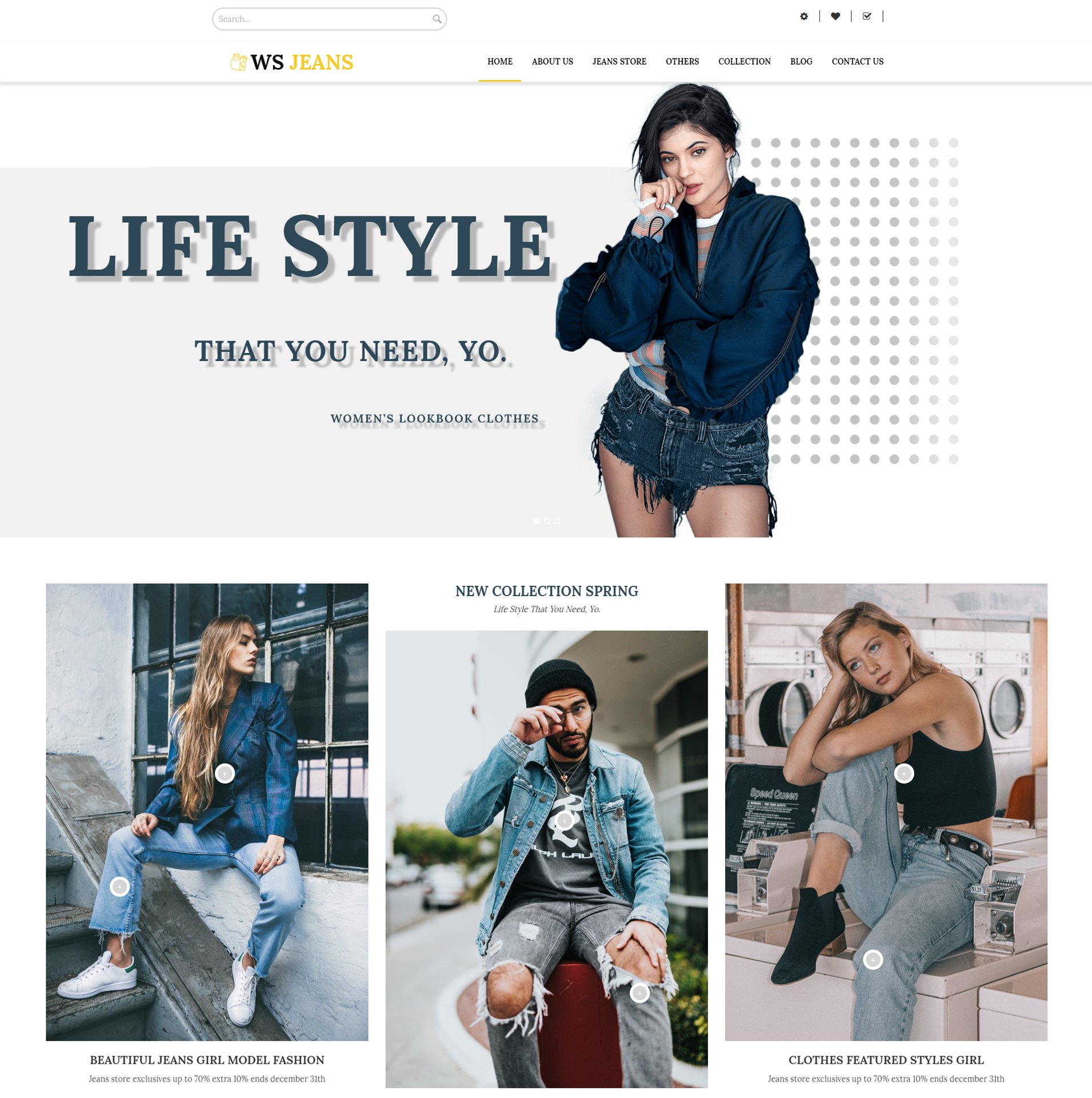 WS Jeans – Free Clothing wordpress theme WS Jeans – Clothing wordpress theme