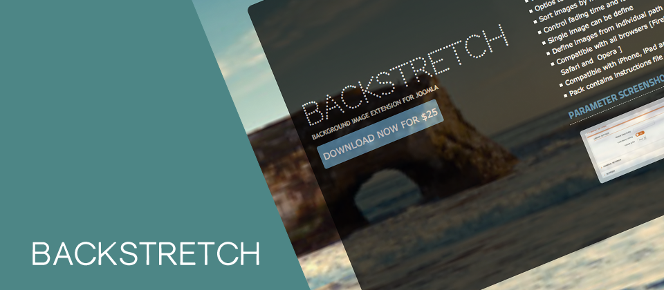 Backstretch Joomla Image Rotator Extension