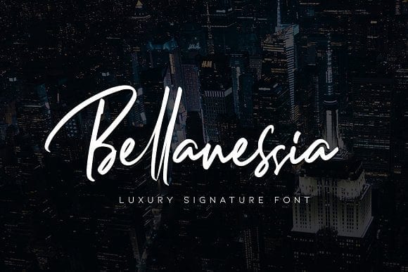 Bellanessia Handwritten Signature Font