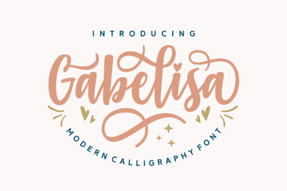 Gabelisa Calligraphy Brush Script Font