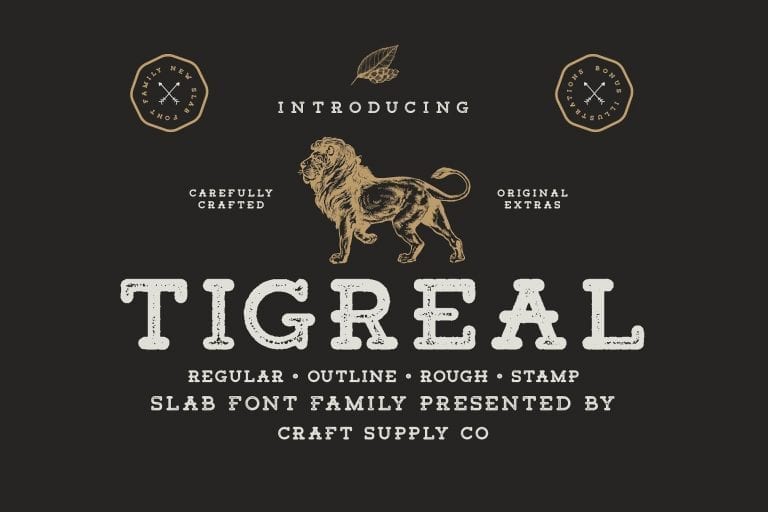 Tigreal Free Slab Serif Typefaces