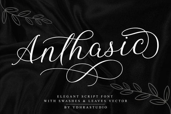 Anthasic Elegant Calligraphy Fonts