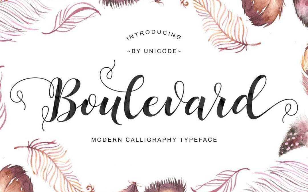 Boulevard Calligraphy Script Font