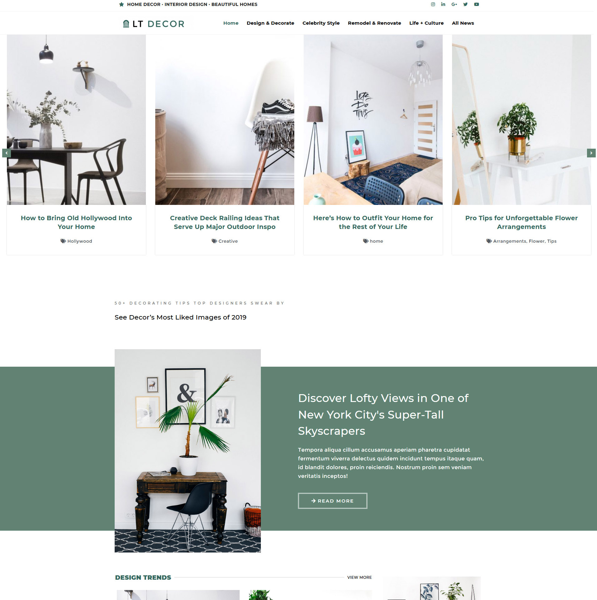 LT Decor – Free WordPress Interior Decorating Themes LT Decor – WordPress Interior Decorating Theme