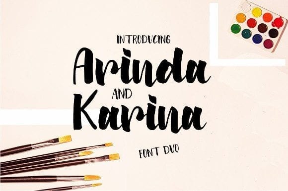 Arinda Modern Brush Script Font