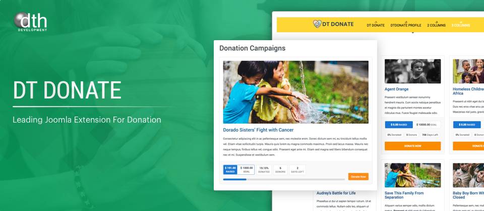 Dt Donate Joomla Donation Extension