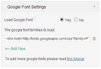 Google Fonts in Unite Revolution Slider