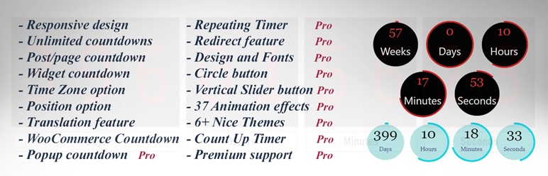 Countdown And Count Up, Woocommerce Sales Timer