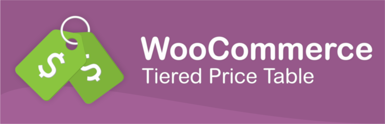 Woocommerce Tiered Price Table