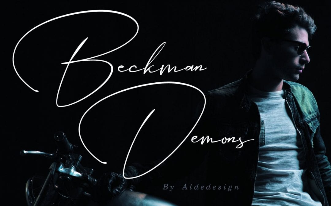 Beckman Demons Handwritten Signature Font