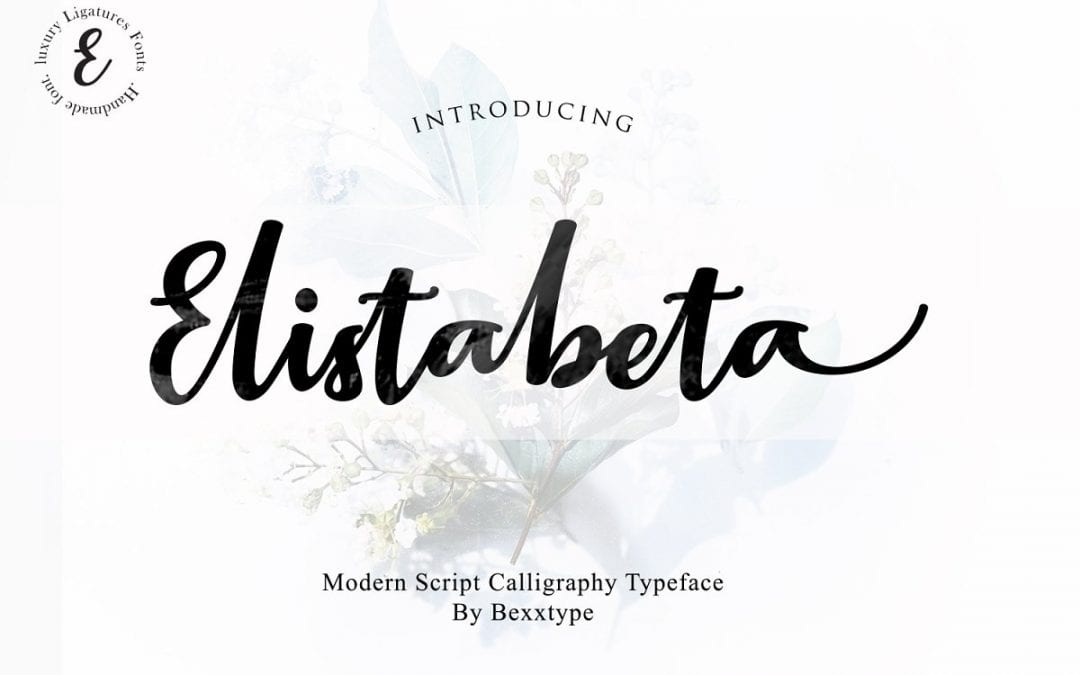 Elistabeta Modern Calligraphy Script Font