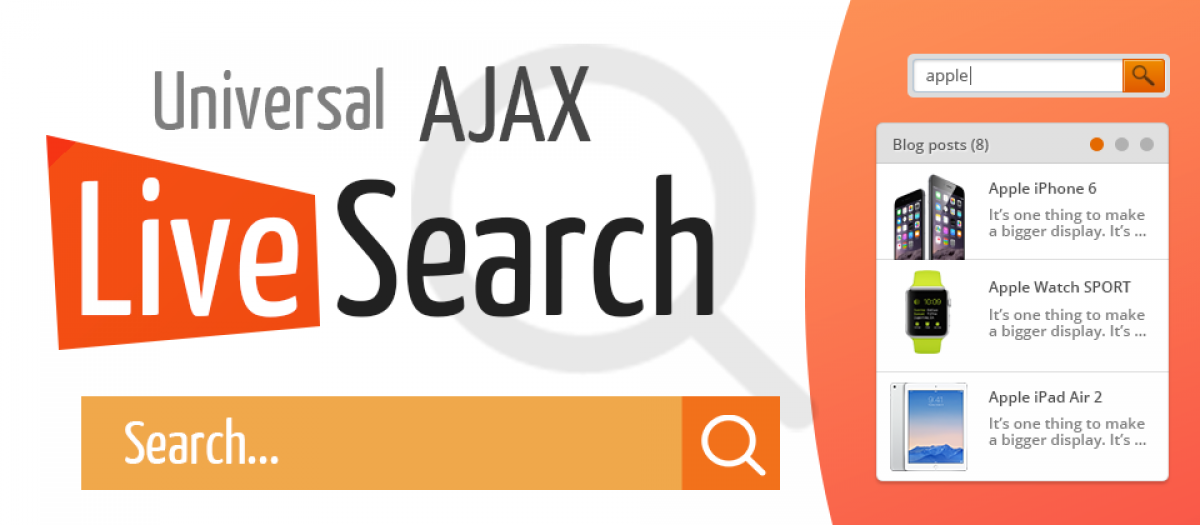 Universal Ajax Live Search