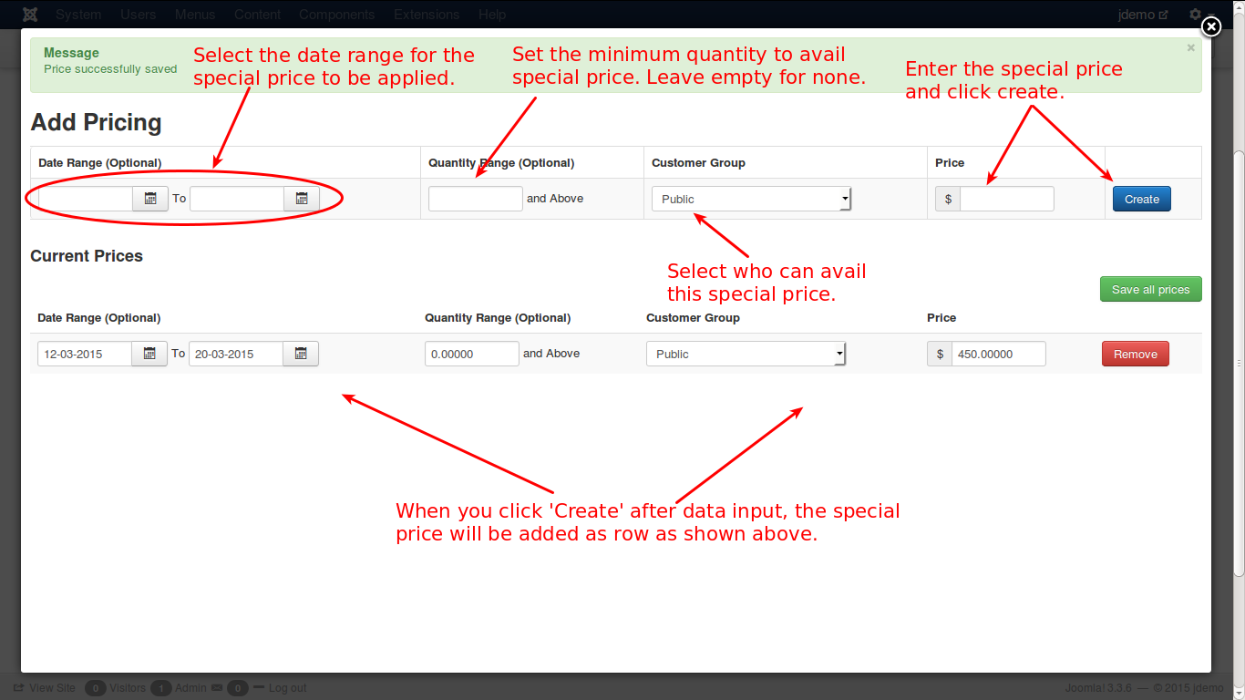 Add Simple Pricing Setpricing