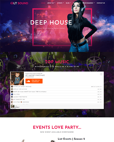 Lt Sound Single Page – Free Music Onepage Joomla Template